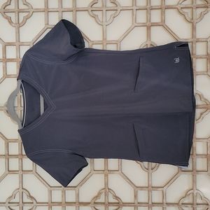 Urbane steel grey scrub top size small.